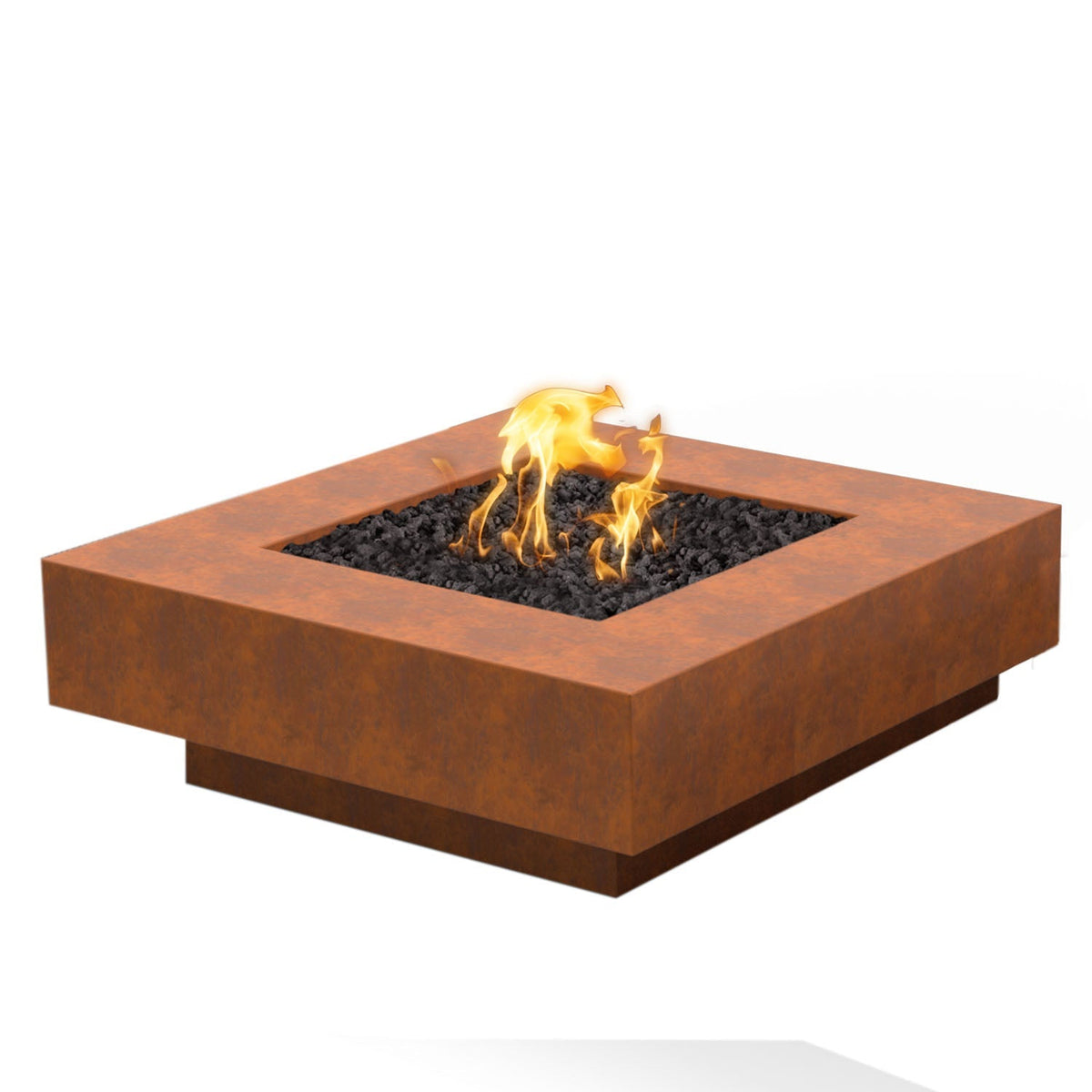 Cabo Square 60" Metal Collection Fire Pit by The Outdoor Plus