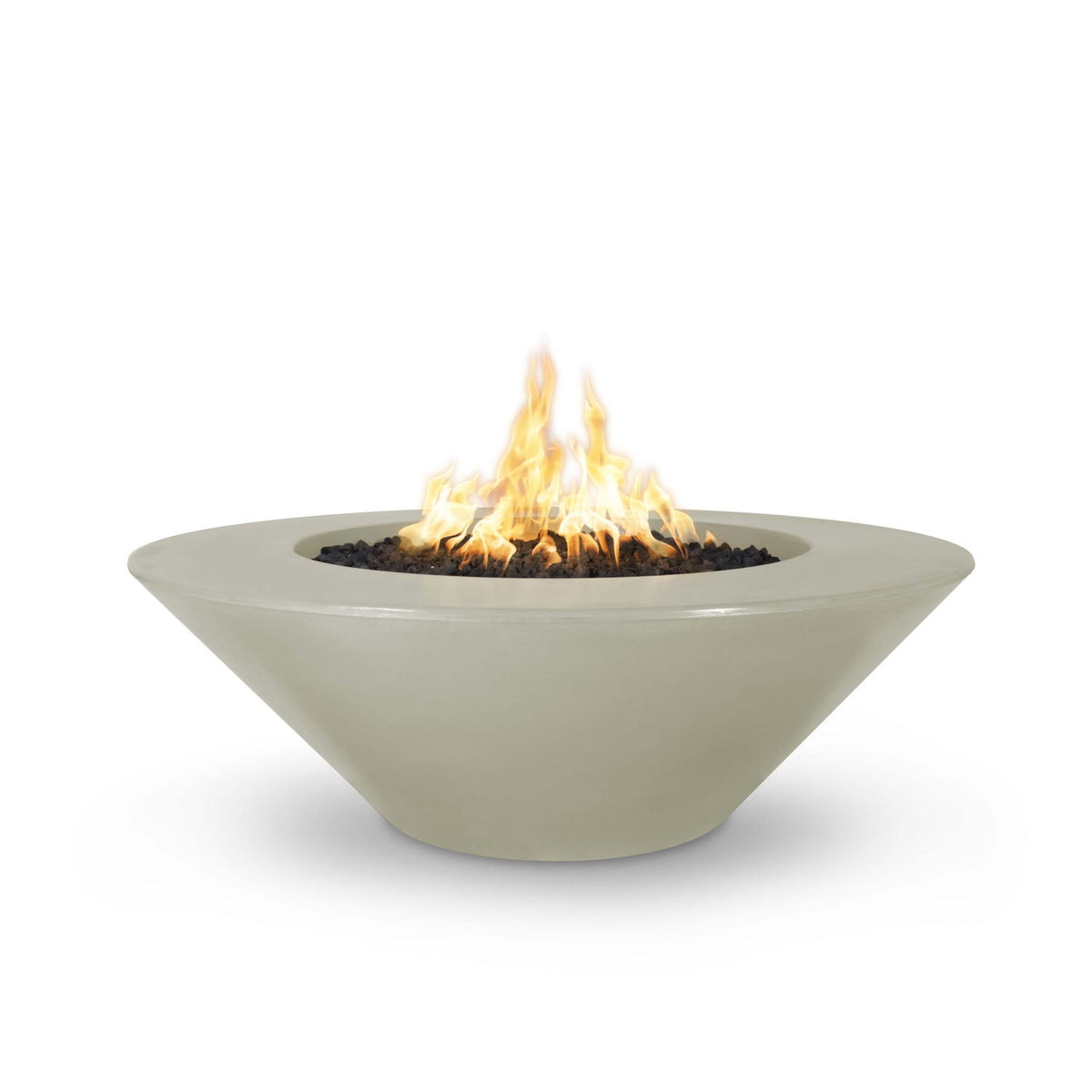 Cazo 60" Wide Ledge GFRC Concrete Fire Pit by The Outdoor Plus