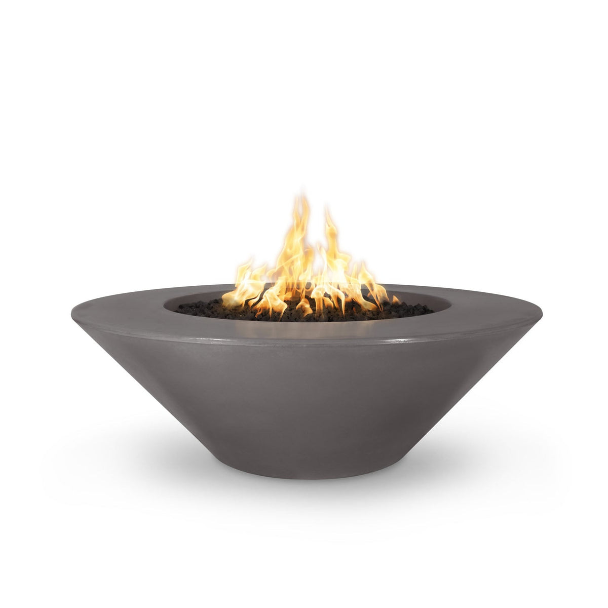Cazo 60" Wide Ledge GFRC Concrete Fire Pit by The Outdoor Plus