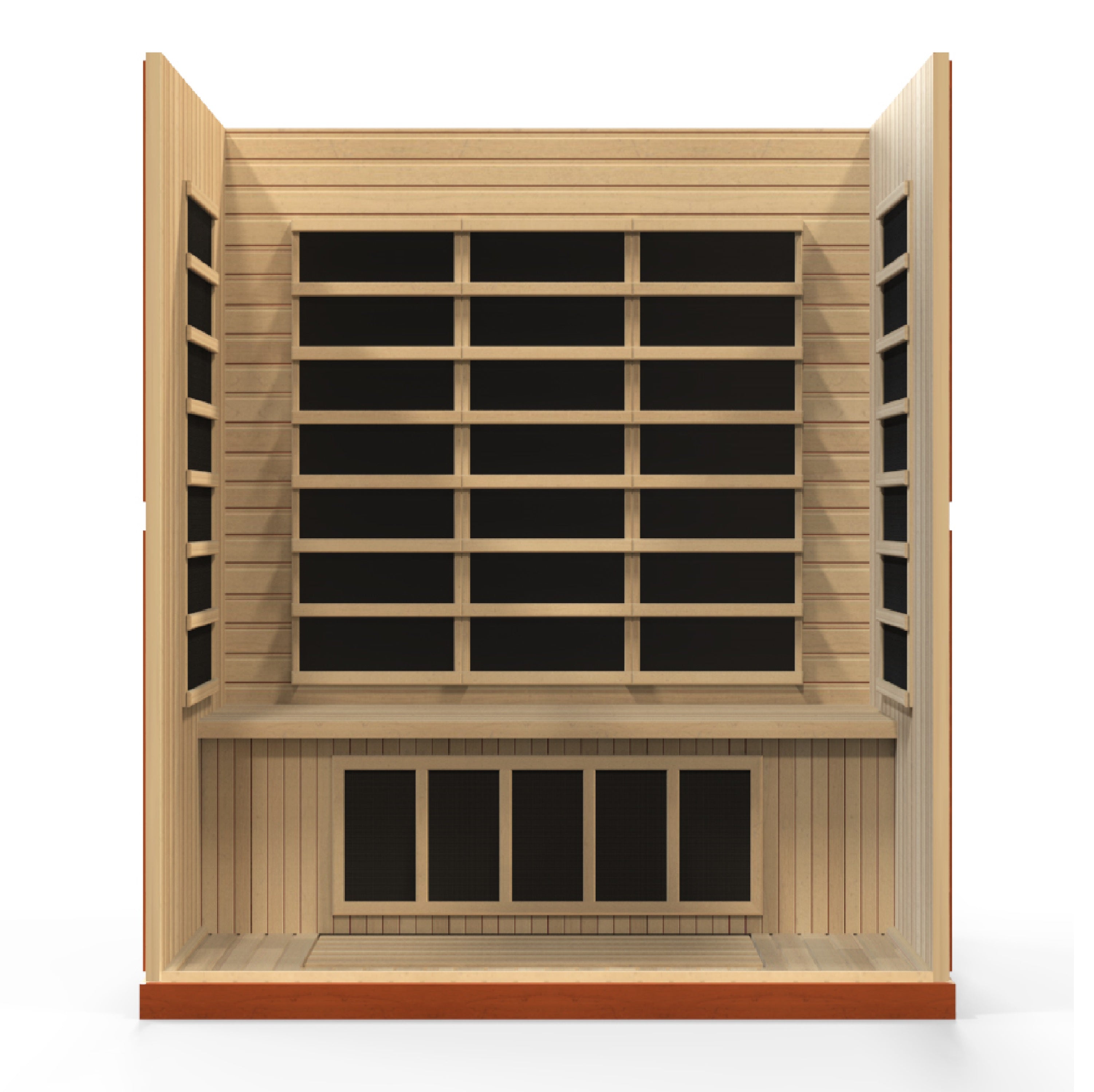 Dynamic Bergamo 4-person Low EMF (Between 5-10MG) FAR Infrared Sauna (Canadian Hemlock)