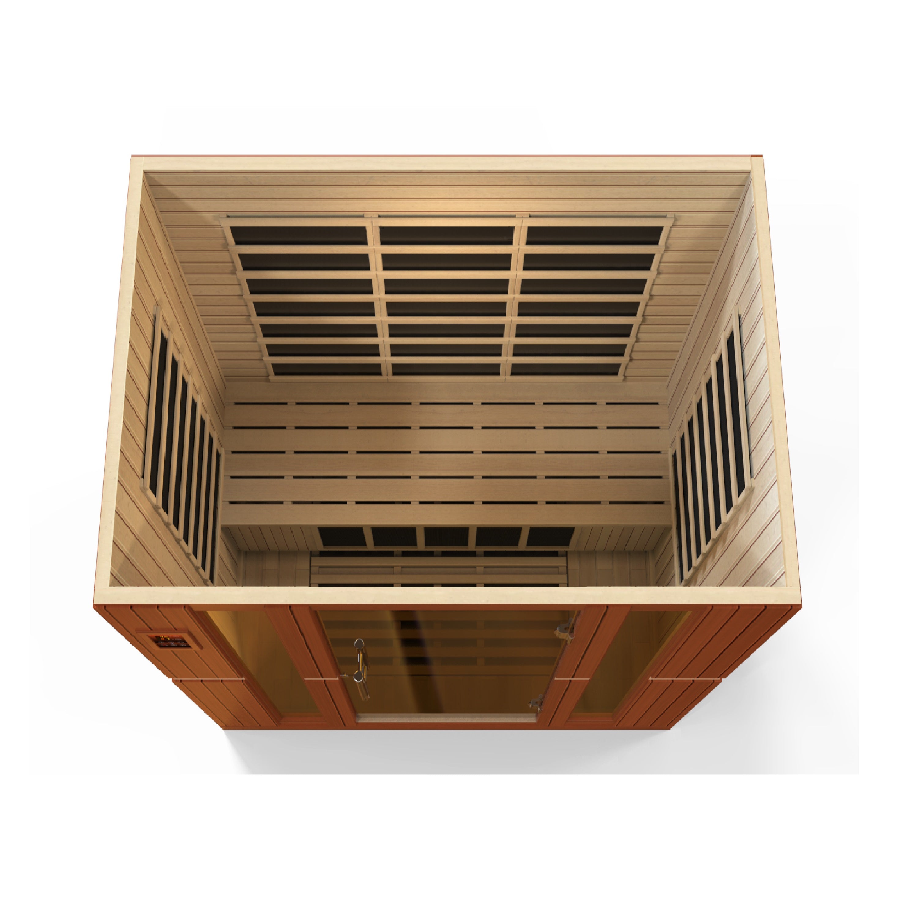 Dynamic Bergamo 4-person Low EMF (Between 5-10MG) FAR Infrared Sauna (Canadian Hemlock)