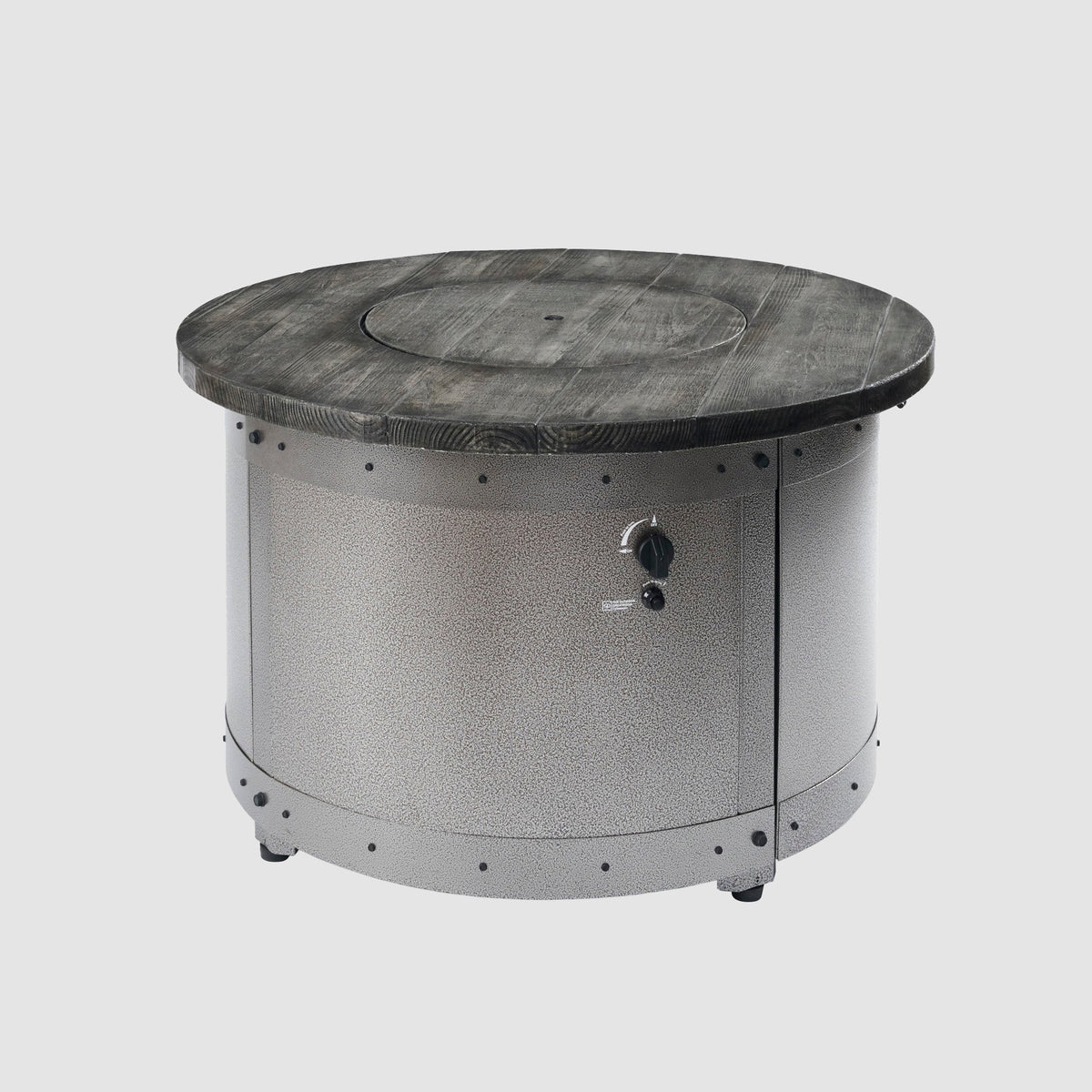 Edison Round Gas Fire Pit Table
