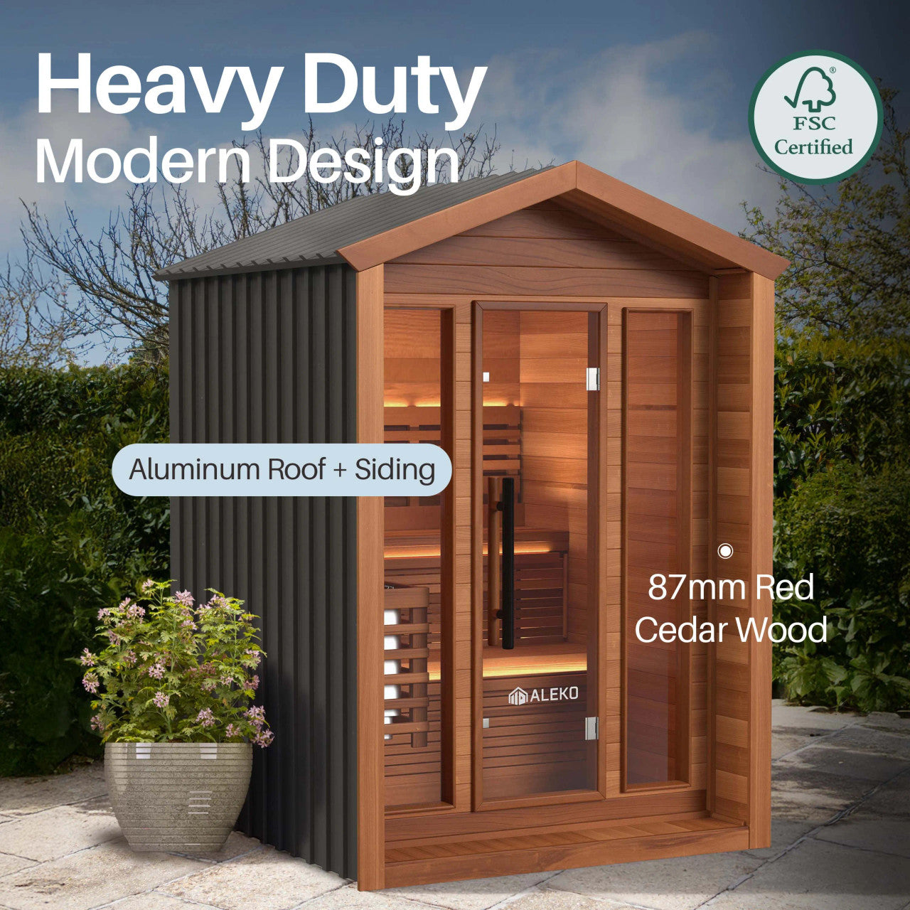 Fiesta Outdoor Sauna – 3-4 Person