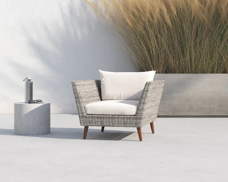 Panther Outdoor Patio Wicker and FSC Wood Seating Set