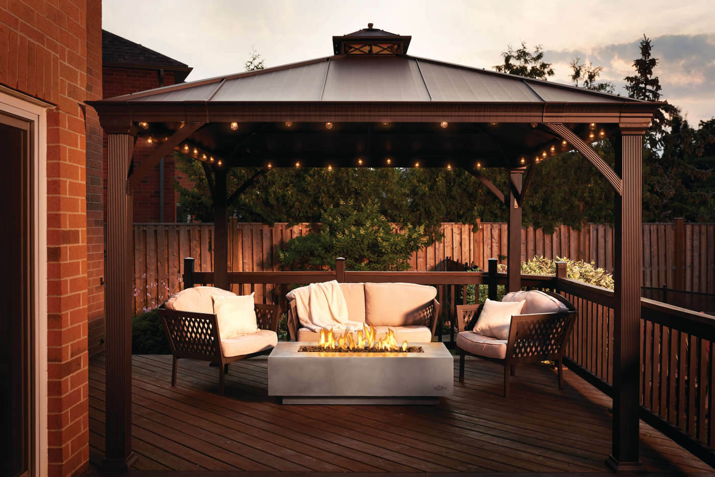 Patio Elegance Nexus 56-Inch Patioflame Fire Table for Ultimate Outdoor Enjoyment