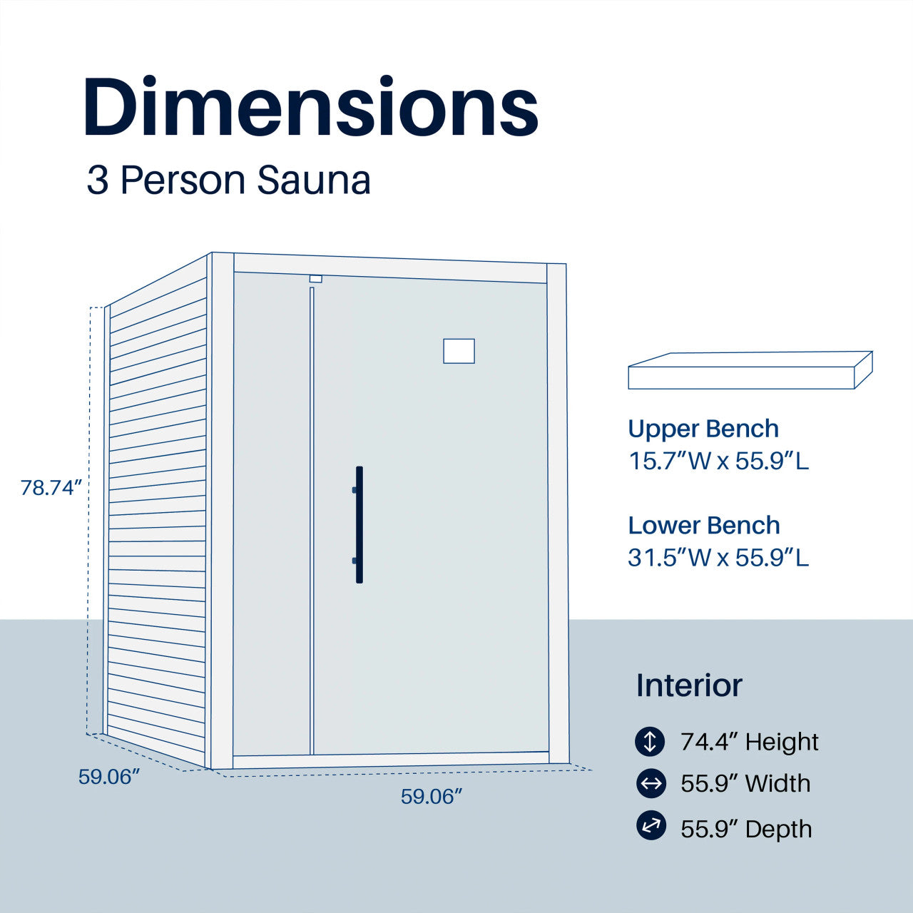 Orchid Indoor Sauna – 3 Person