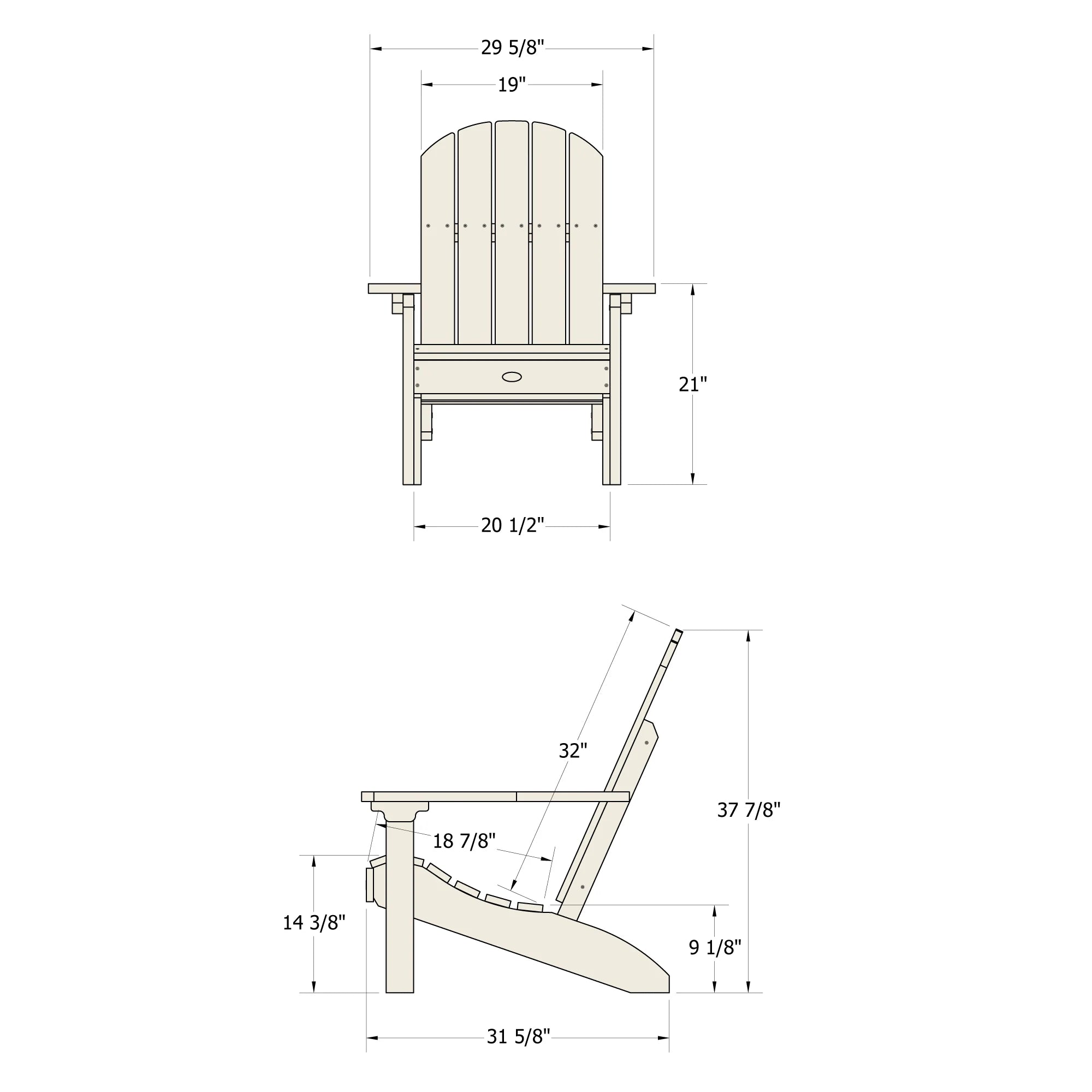 Sunrise Coast Classic Adirondack Chair
