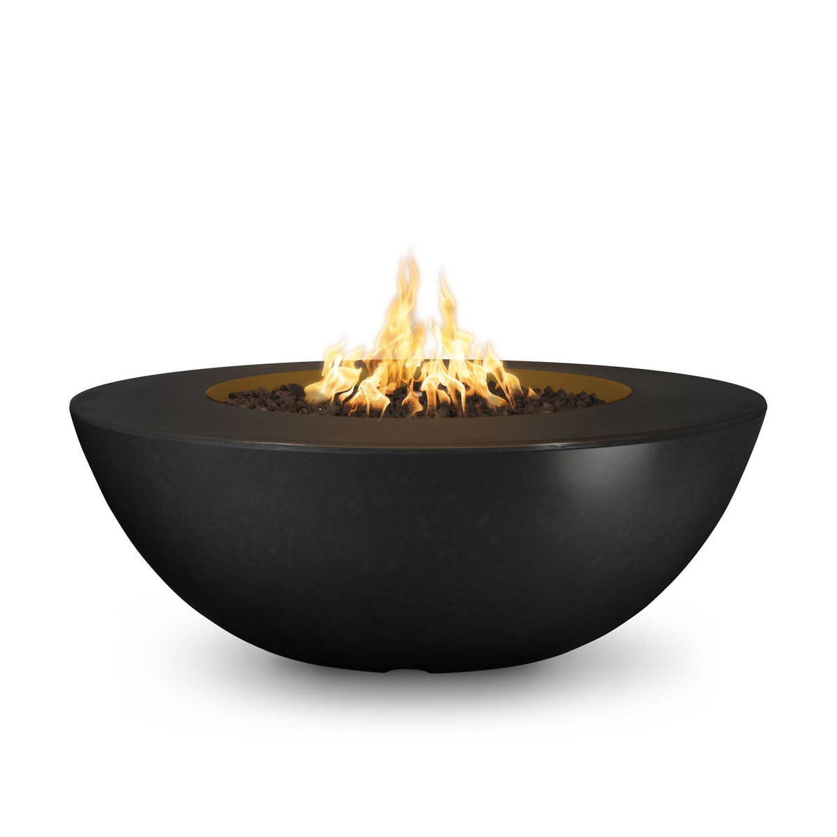 Sedona 60" Wide Ledge GFRC Concrete Fire Pit by The Outdoor Plus