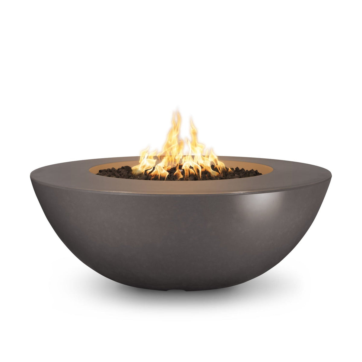 Sedona 48" Wide Ledge GFRC Concrete Fire Pit by The Outdoor Plus