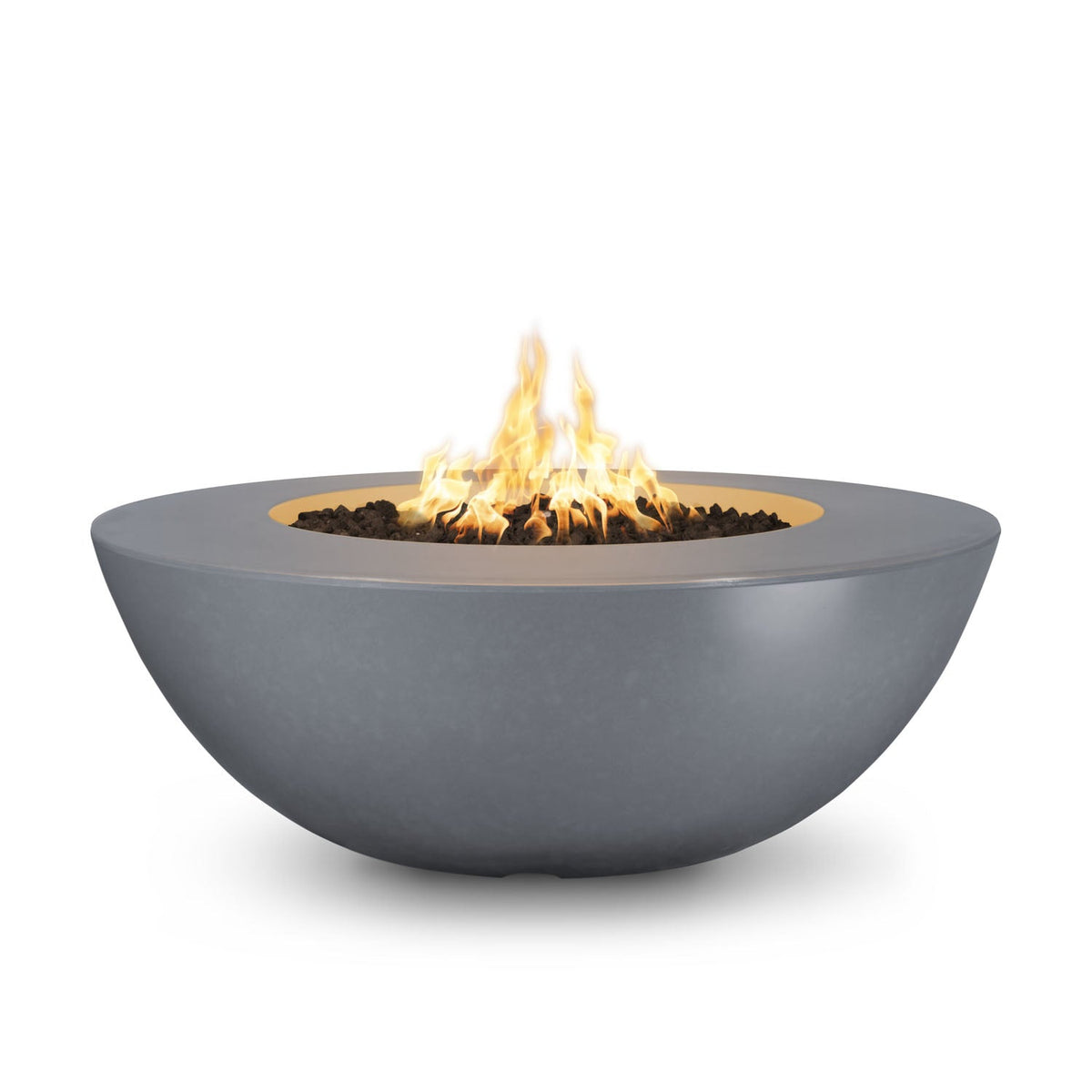 Sedona 48" Wide Ledge GFRC Concrete Fire Pit by The Outdoor Plus