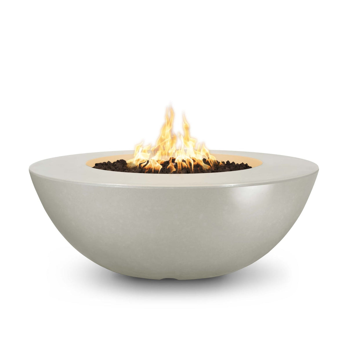 Sedona 48" Wide Ledge GFRC Concrete Fire Pit by The Outdoor Plus