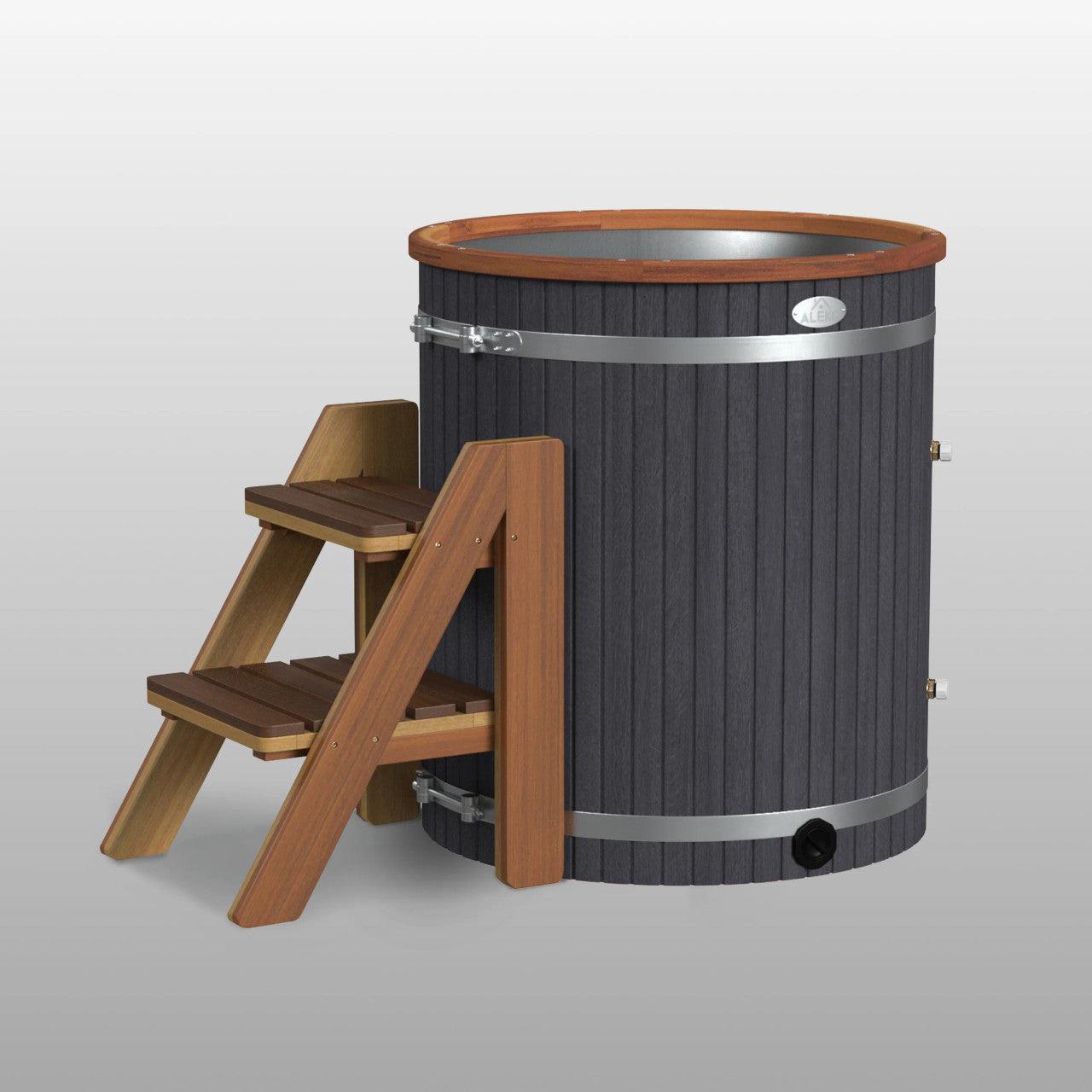 Lumina Outdoor Wooden Ice Bath Cold Plunge Tub | 118 Gallon Water Capacity | 37.5" x 33.25"