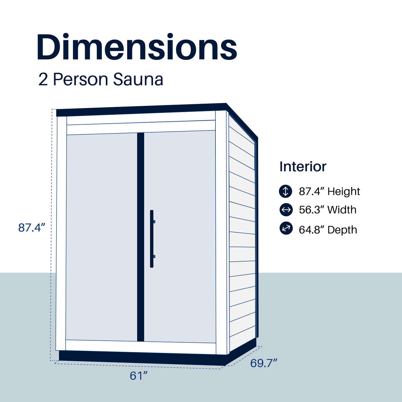 Aris Outdoor Sauna – 2 Person