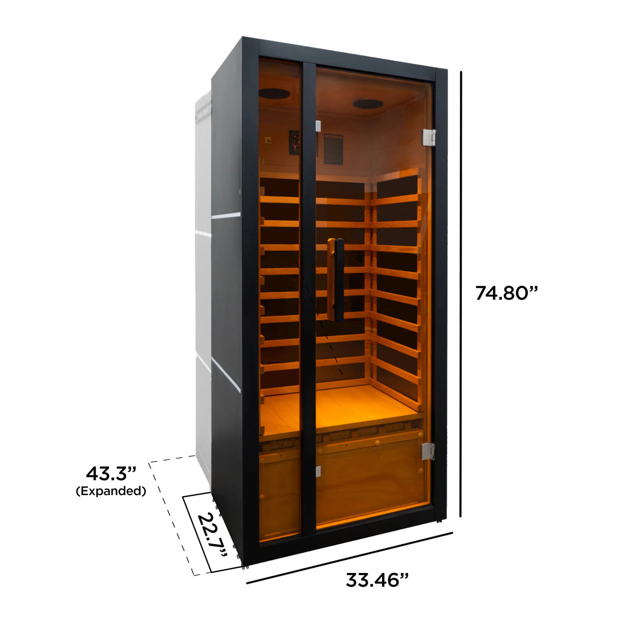 Oasis Hemlock Infrared Sauna - 1 Person