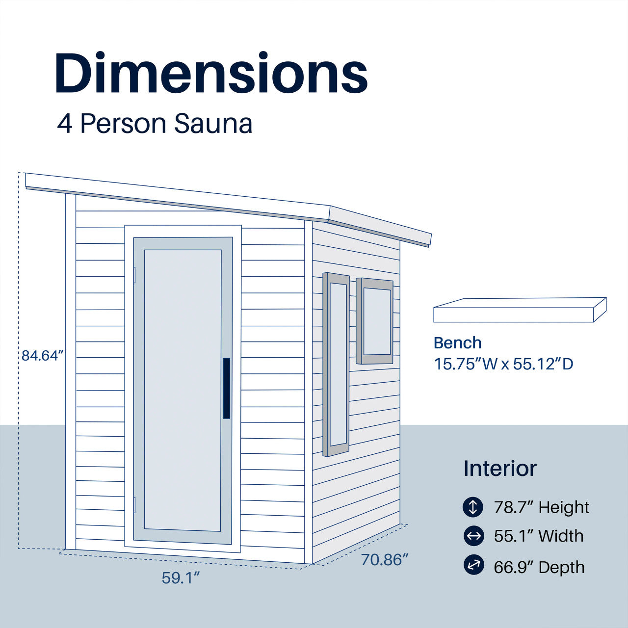Selenia Outdoor Sauna – 4 Person