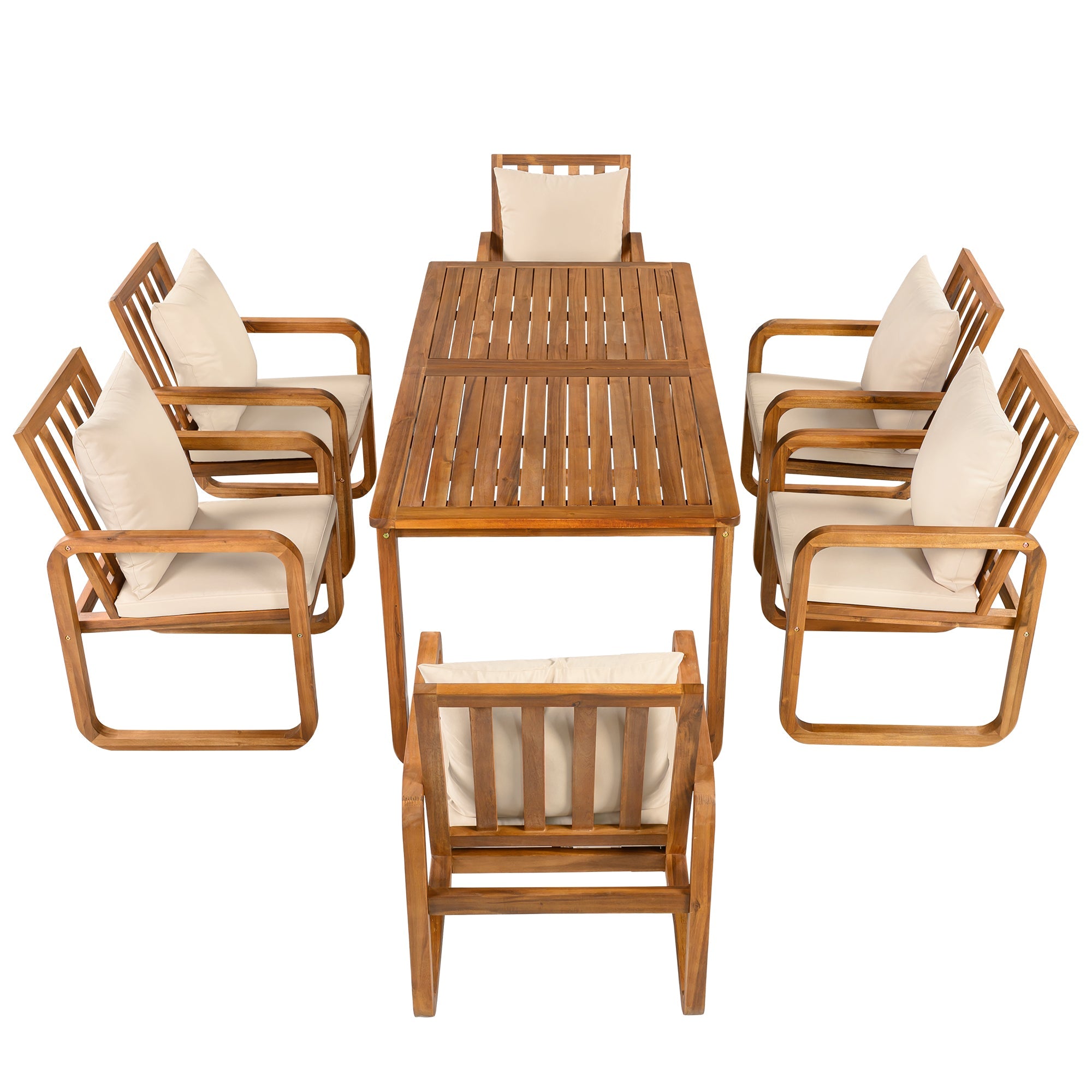 7 Pieces Patio Dining Set
