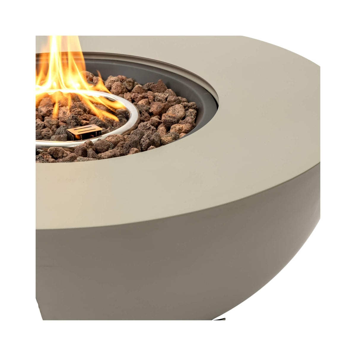 Premium 36-Inch Round Outdoor Iron Patio Fire Pit Table With Metal Cover (SAK71954)