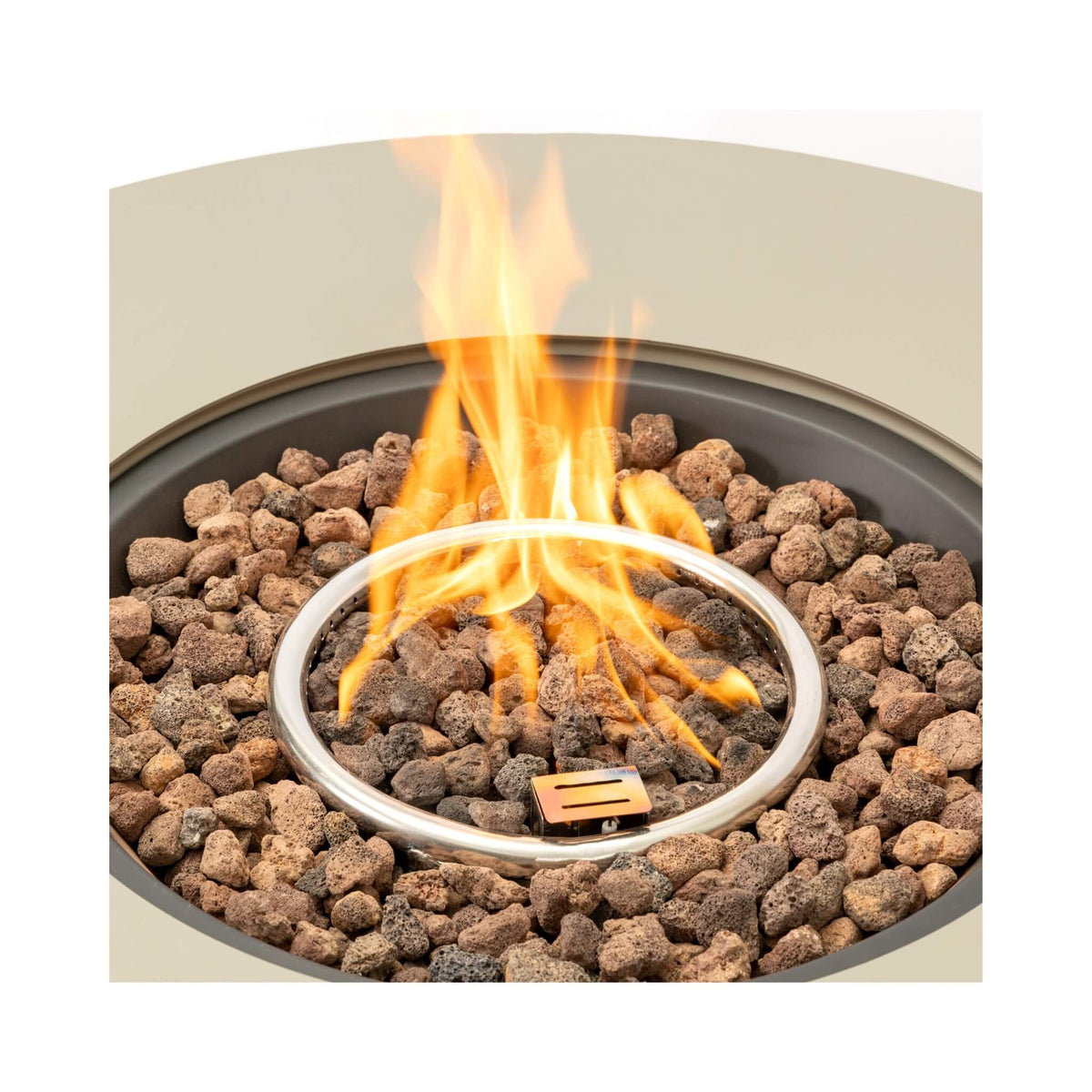 Premium 36-Inch Round Outdoor Iron Patio Fire Pit Table With Metal Cover (SAK71954)