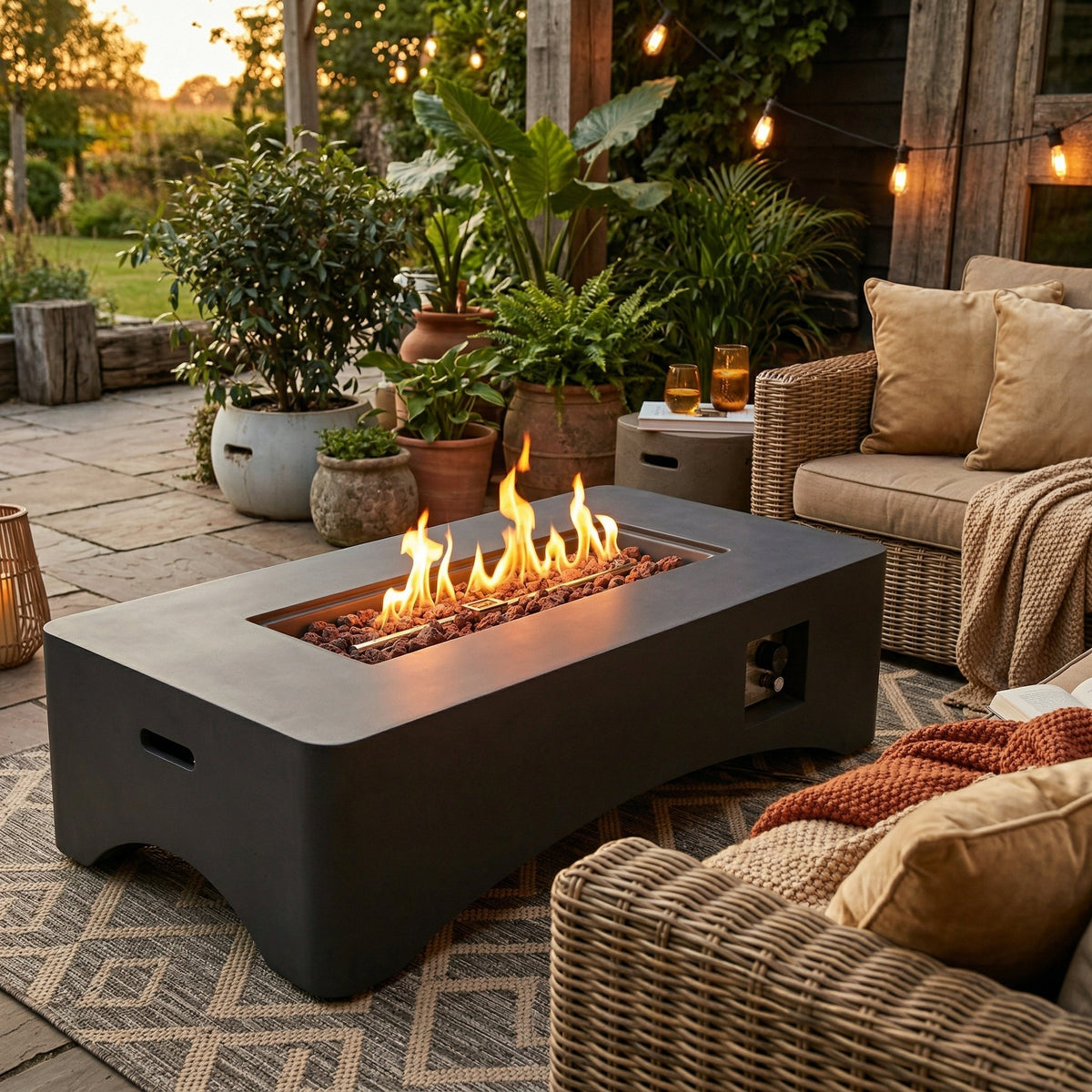 56" Propane Fire Pit Table