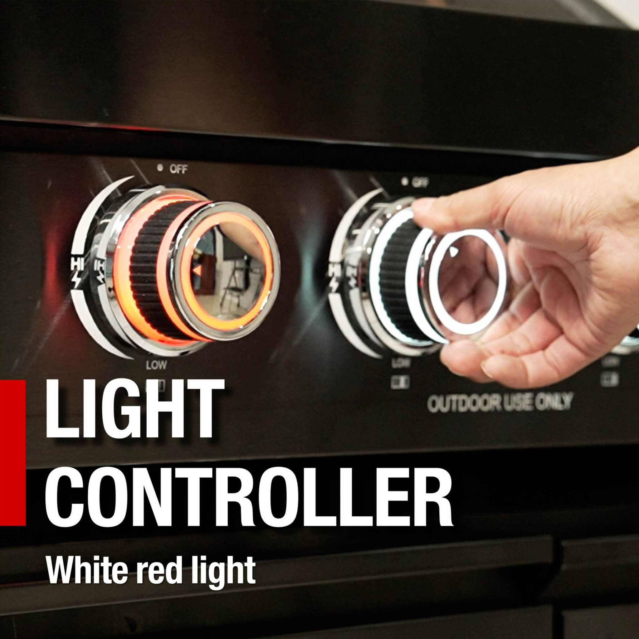 Castelle Flame Premium Black Stainless Steel 4-Burner Liquid Propane Kitchen Grill Island With Rotisserie Kit (SAK48157)