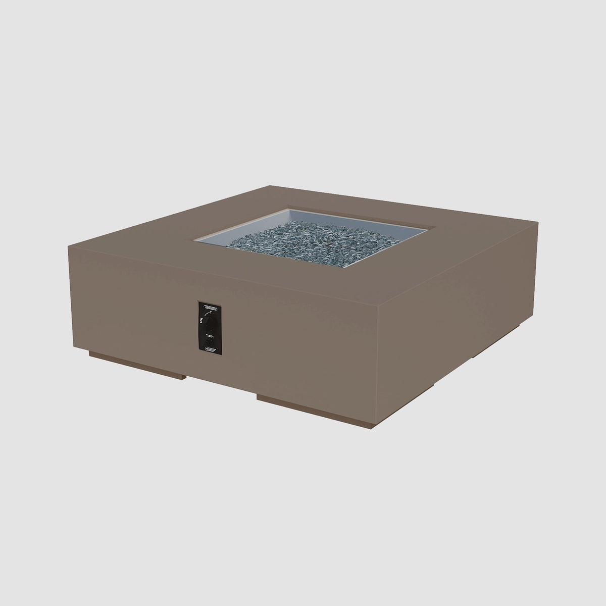 Cove Concrete Square Gas Fire Pit Table