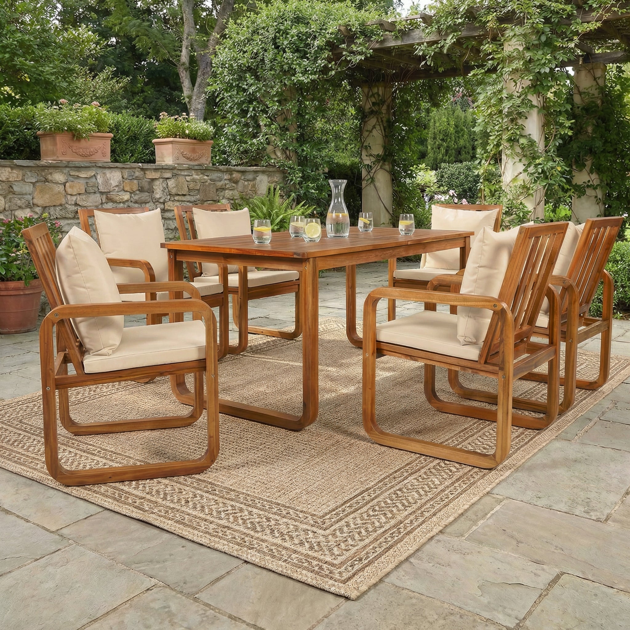 7 Pieces Patio Dining Set