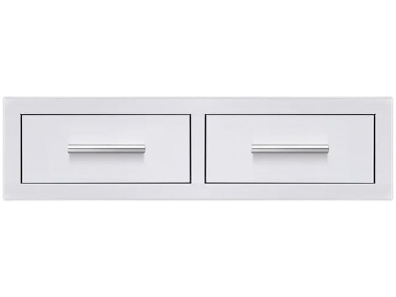 Summerset 32-Inch Stainless Steel Flush Mount Horizontal Double Access Drawer