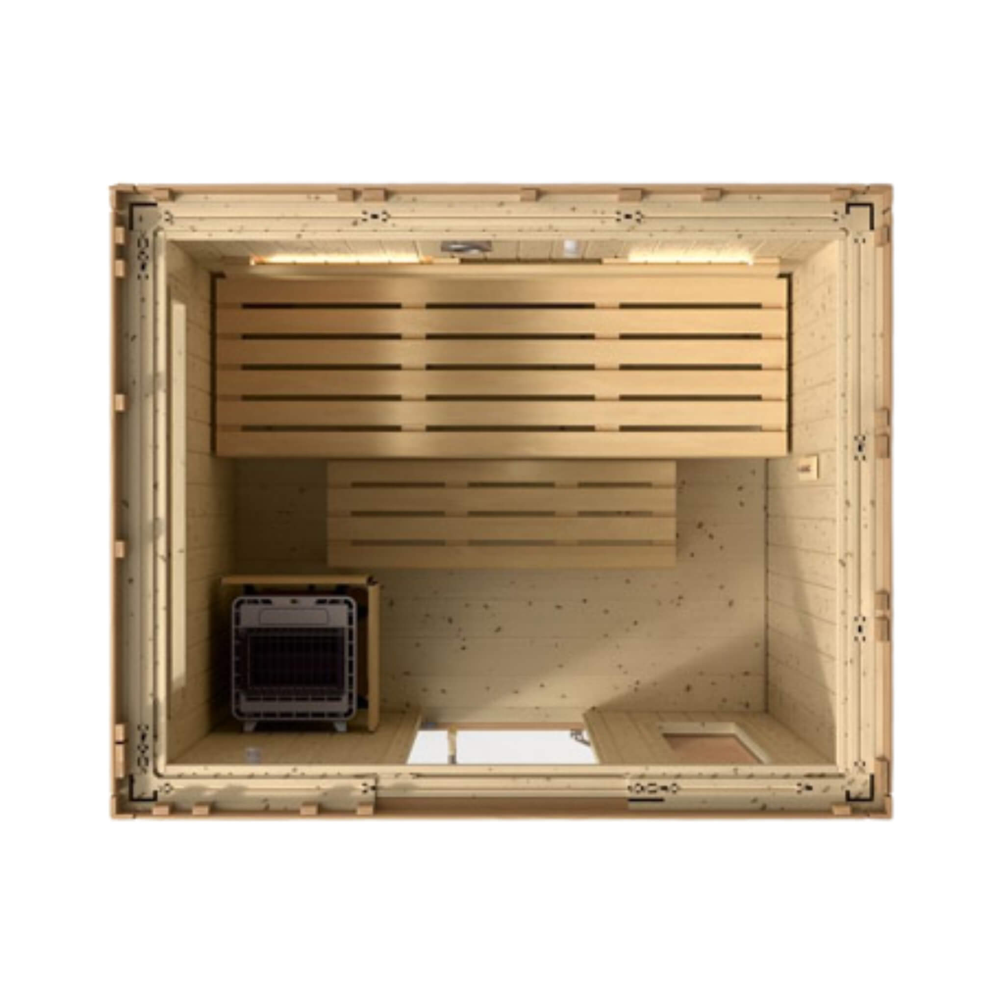 Kohler C2 Outdoor Douglas Fir Scandinavian Spruce Sauna Kit (SAK25973)