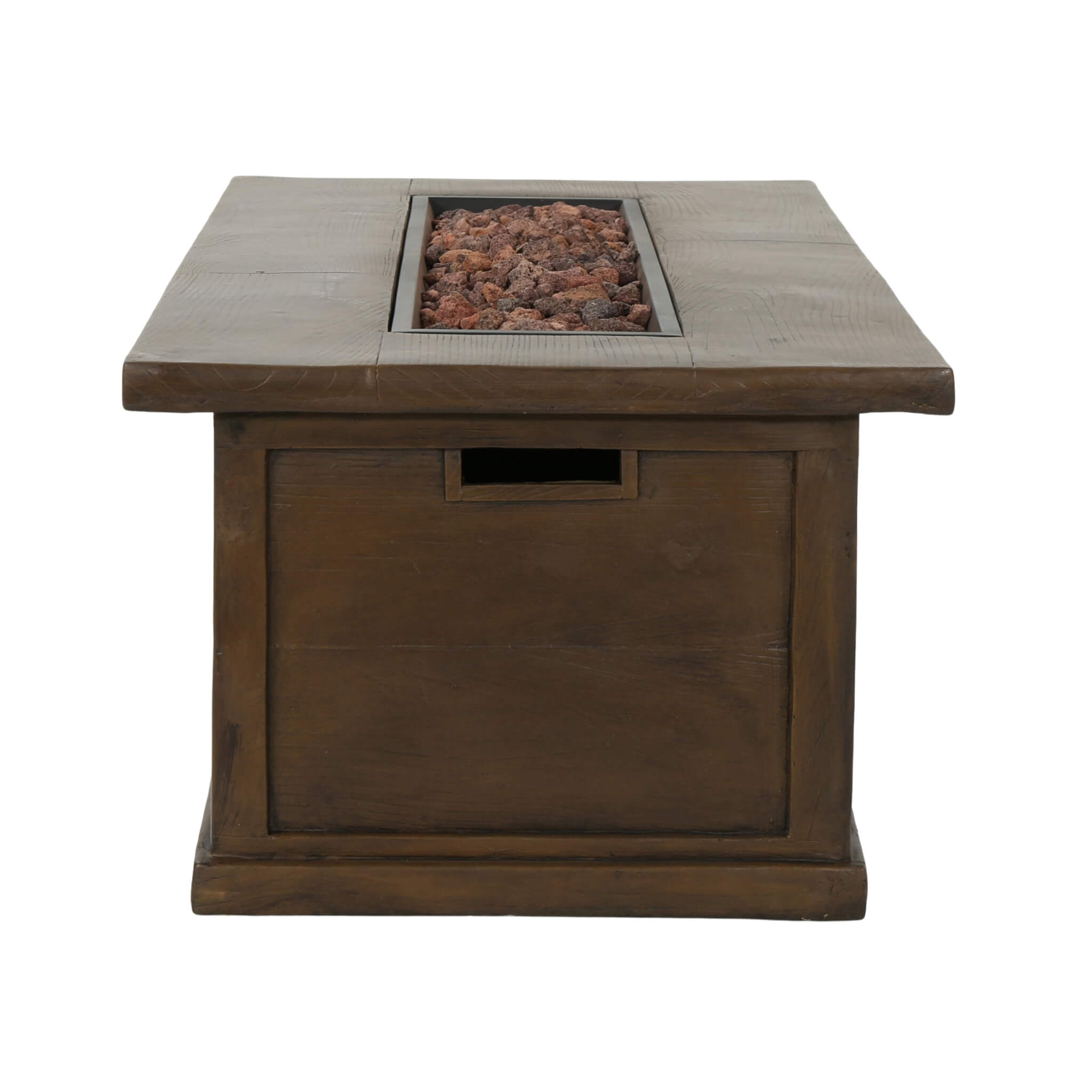 Alora Premium 56" Transitional Rectangular Outdoor Propane Gas Fire Pit Table, 50K BTU (SAK25790)