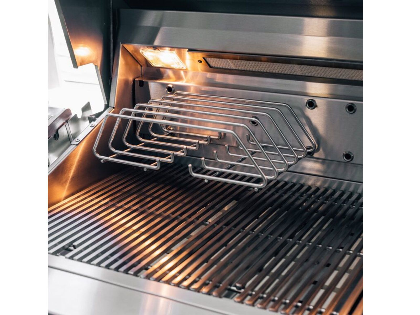 Summerset Quest 36-Inch 3-Burner Built-in Gas Grill with Rear Infrared Burner, Rotisserie Kit & Drop-In Griddle Plate