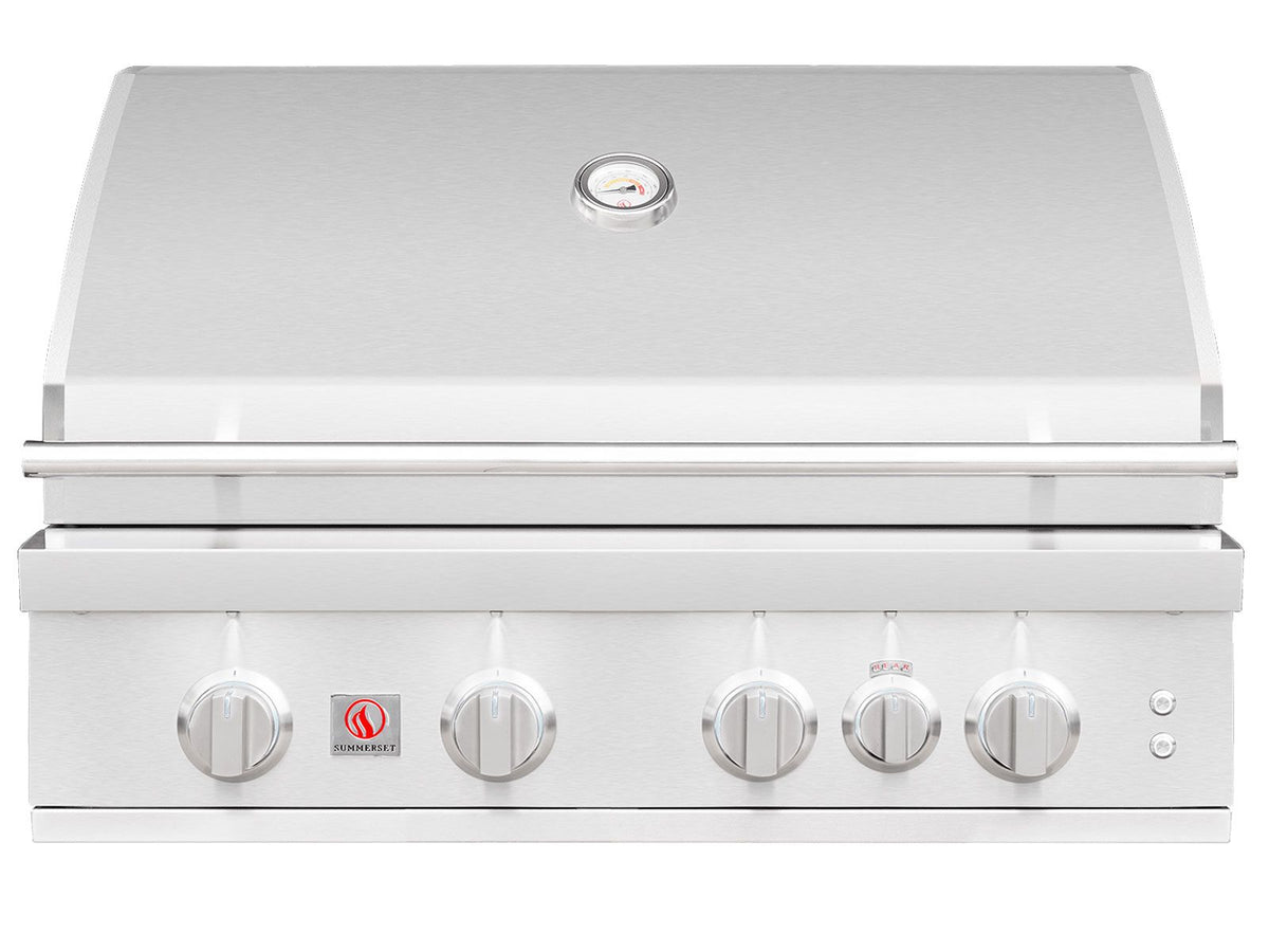 Summerset Sizzler Pro 32-inch 4-Burner Built-In Gas Grill w/ Rear Infrared Burner