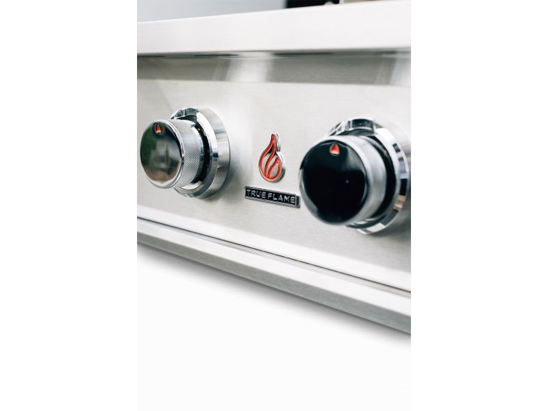 TrueFlame E-Series 32-Inch 4-Burner Gas Grill on Double Door Cart
