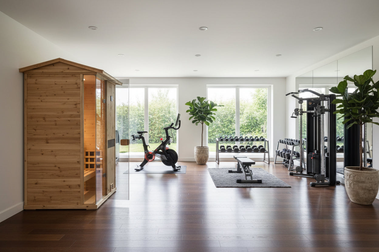 Thermora Nova 1-Person Outdoor Weather-Resistant Traditional Wooden Steam Sauna Room (SAK71642)