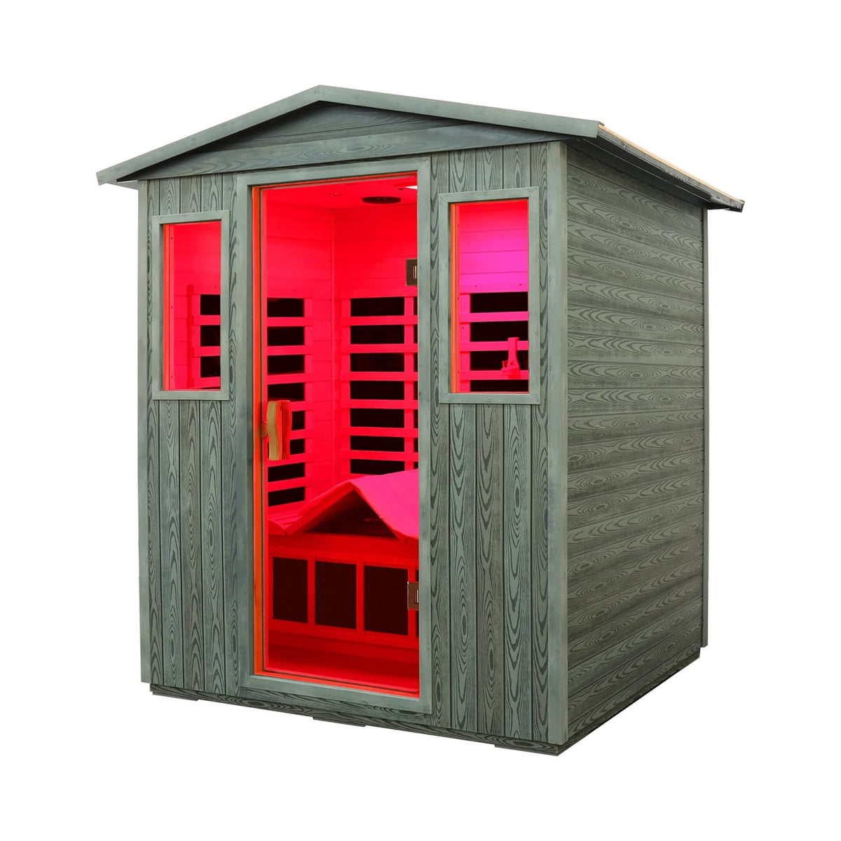 Nivea 3-Person Full-Spectrum Low EMF Carbonized Composite Infrared Sauna Room With Bluetooth Speakers [Made-To-Order] (SAK85120)