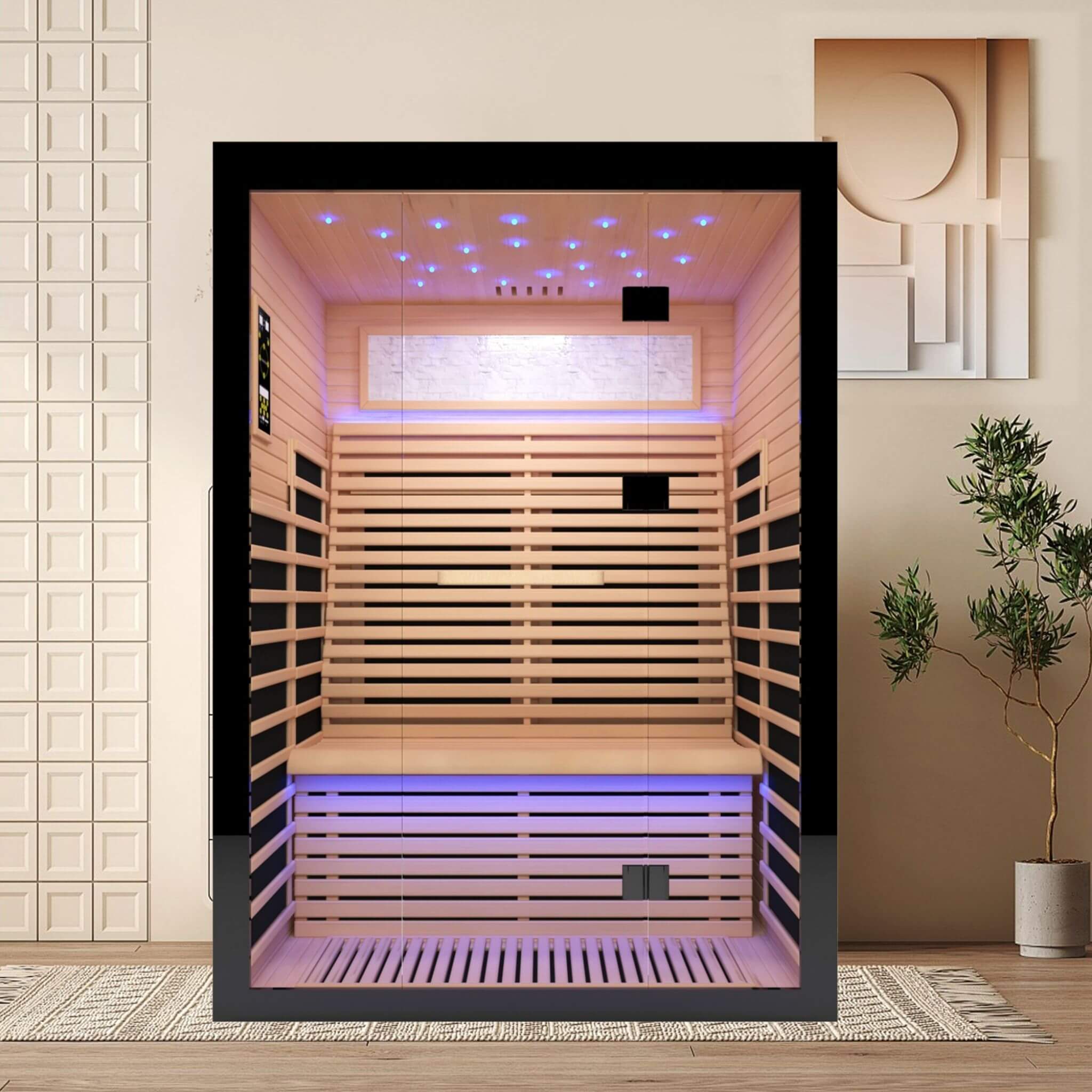 Thermora Vapor Luxury 2-Person Outdoor Far Infrared Sauna | Canadian Hemlock | 2160W (SAK56874)